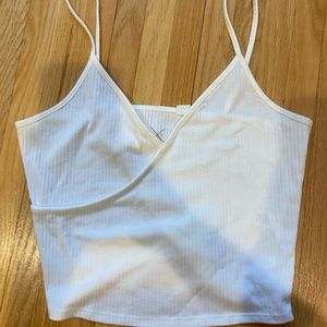 White crop top
